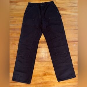 Carhartt Loose Fit 31x32 Washed Duck Double-Front Knee Work Dungaree Pants B136